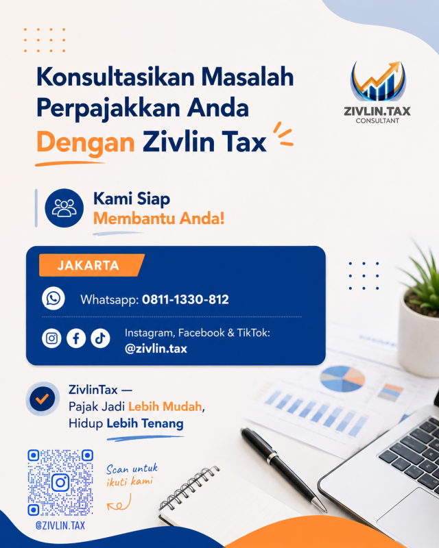 Konsultan pajak Bogor murah bukan berarti asal-asalan. Dapatkan pendampingan pajak yang jelas, aman, dan sesuai kebutuhan bisnis Anda. 📞 Whatsapp: 0811-1330-812 🤳 Tiktok : @zivlin.tax 📱 Instagram : @zivlin.tax ZivlinTax - Pajak Jadi Lebih Mudah, Hidup Lebih Tenang