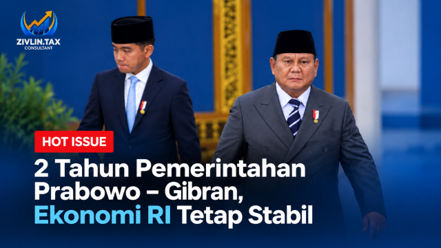 Prabowo Subianto dan Gibran Rakabuming Raka dalam pembahasan stabilitas ekonomi Indonesia 2026 selama dua tahun pemerintahan.