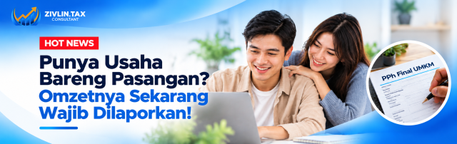 Aturan pajak UMKM suami istri berdasarkan PP 20 Tahun 2026 terkait pelaporan omzet usaha bersama pasangan.